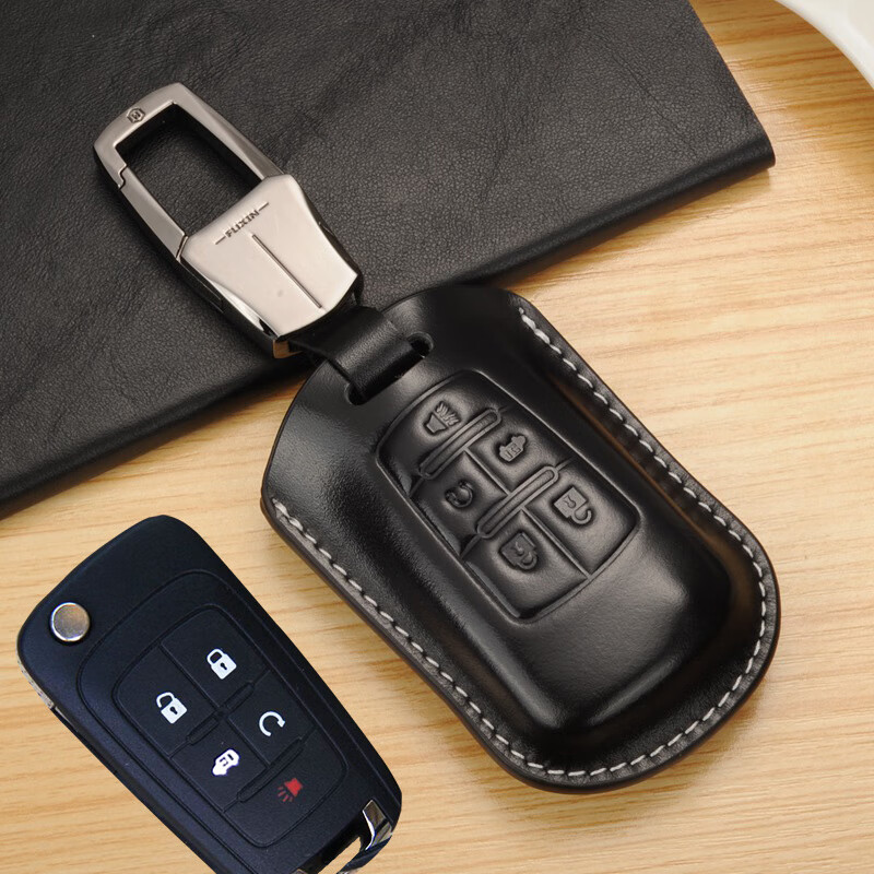 适用于别克老款胖头鱼钥匙套全包真皮装饰改装15 17款gl8钥匙包扣