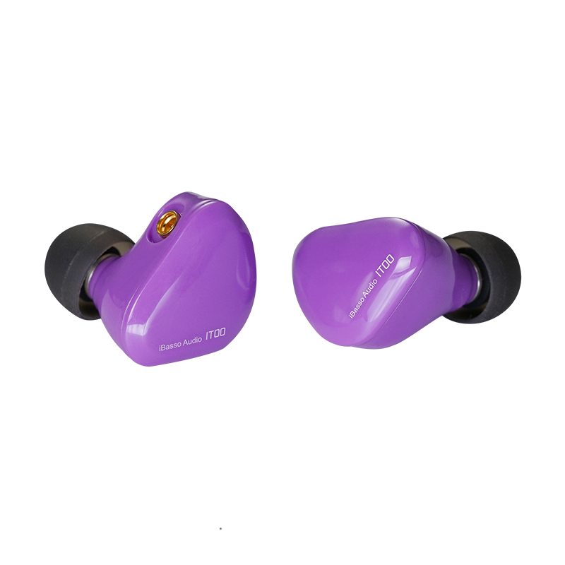iBasso 艾巴索   IT00 双腔体石墨烯动圈 HIFI 发烧低音入耳式MMCX耳机 紫色