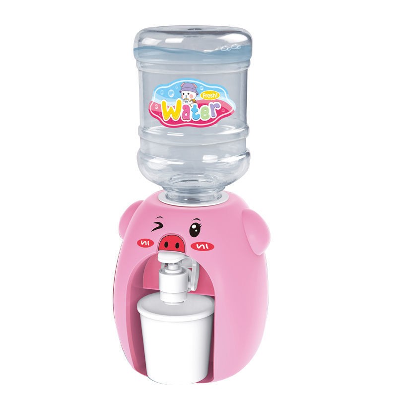 儿童玩具批发糖果机饮水机小型迷你型过家家生日礼物 粉猪饮水机【一个塑料水杯】带糖