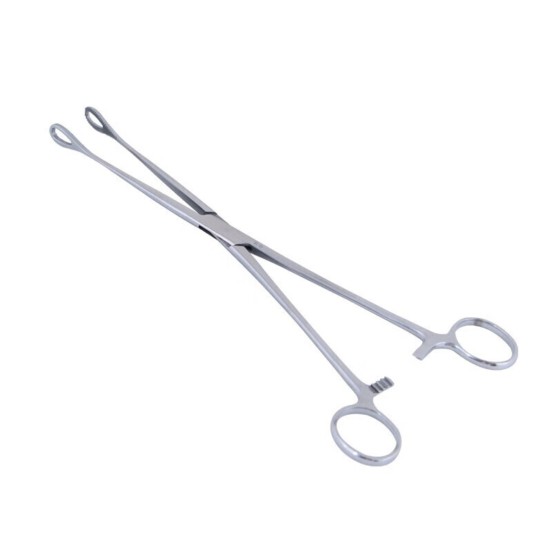 医用不锈钢海绵钳卵圆钳卵圆钳妇科大号海绵夹拔罐火罐夹棉花钳子
