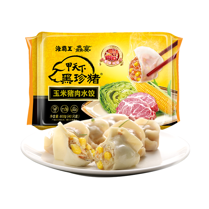 海霸王 玉米猪肉水饺  600g