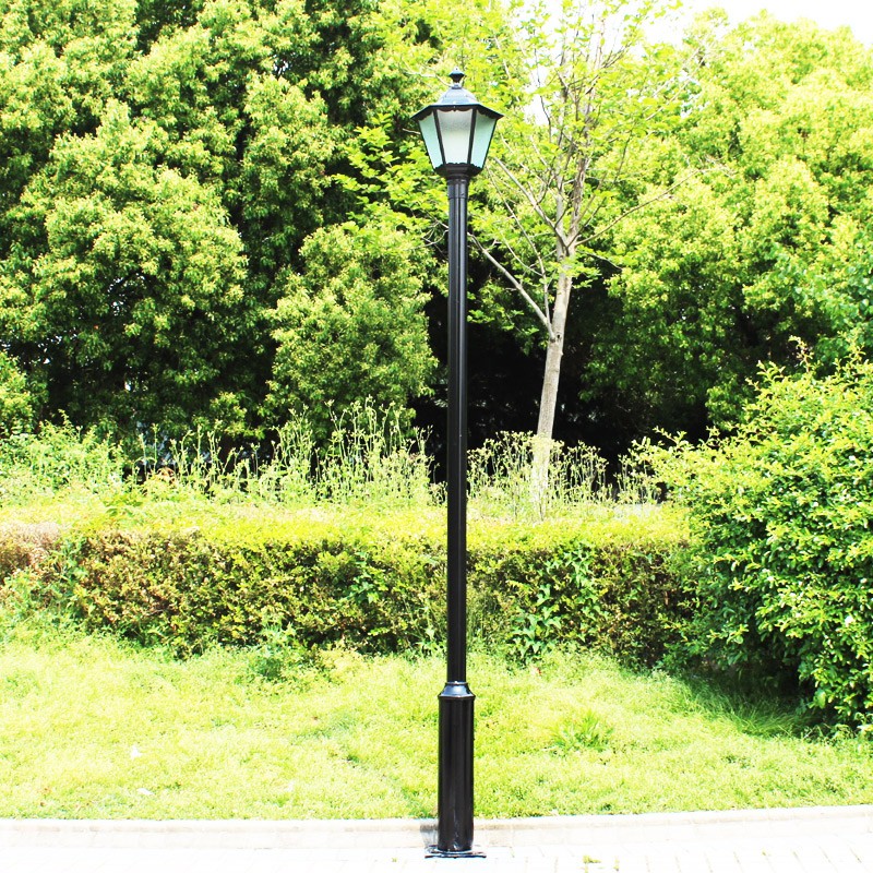 灯户外照明灯防水3米超亮led路灯花园小区 a款灯头 灯杆【接电款】