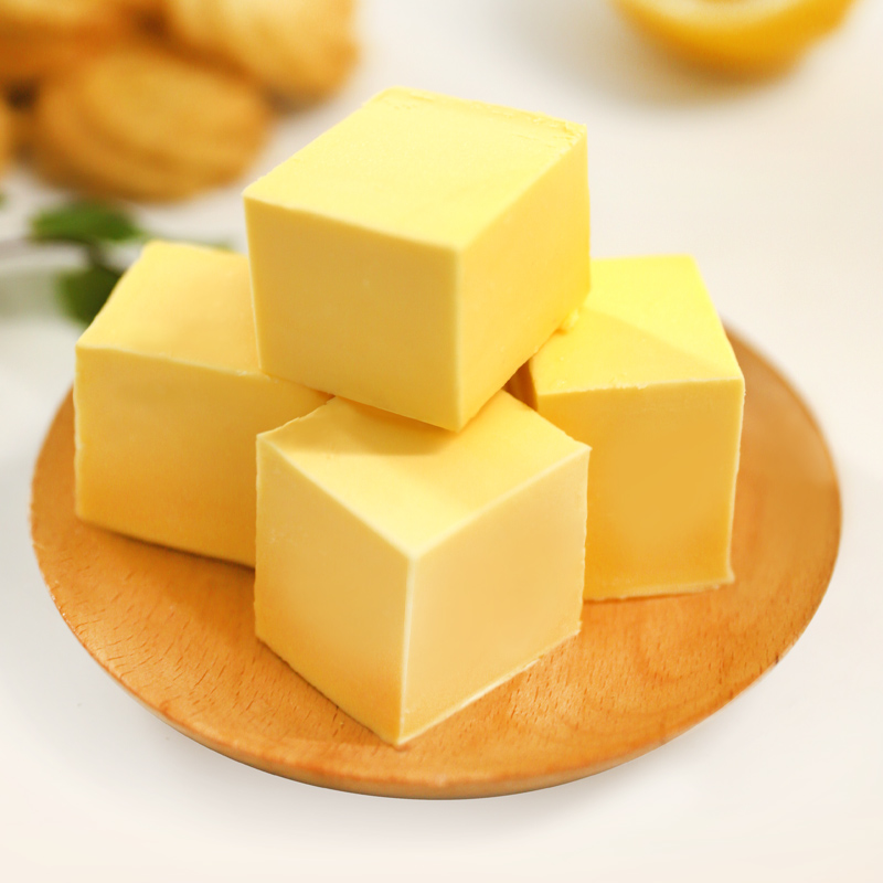 禾澹淡味发酵黄油块 家用动物黄油煎牛排专用烘焙原材料500g 透明