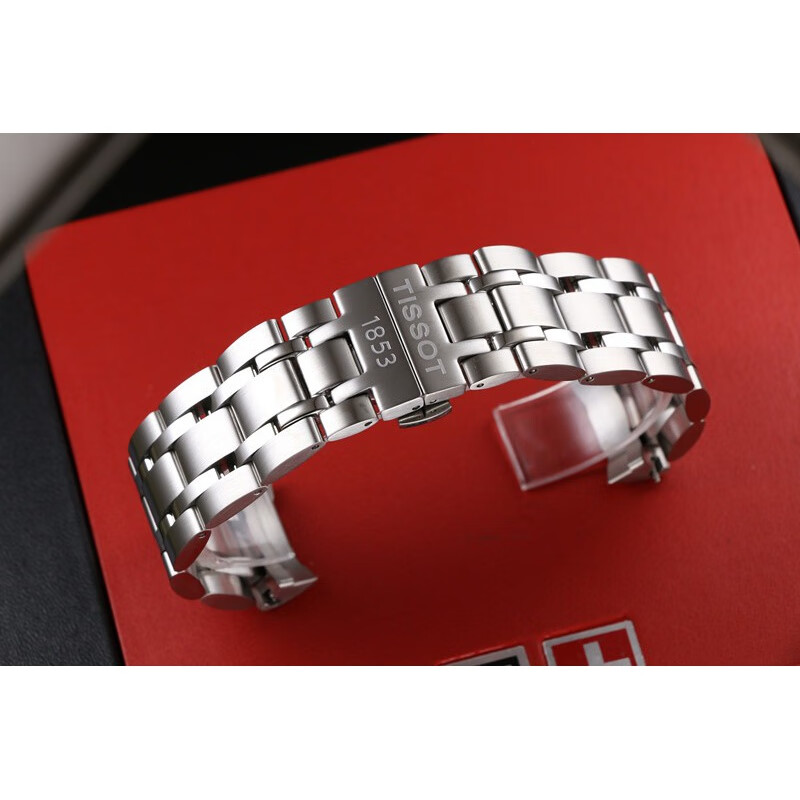 天梭表带1853原装天梭1853库图t035表带t035627 t035617 t035410 钢带