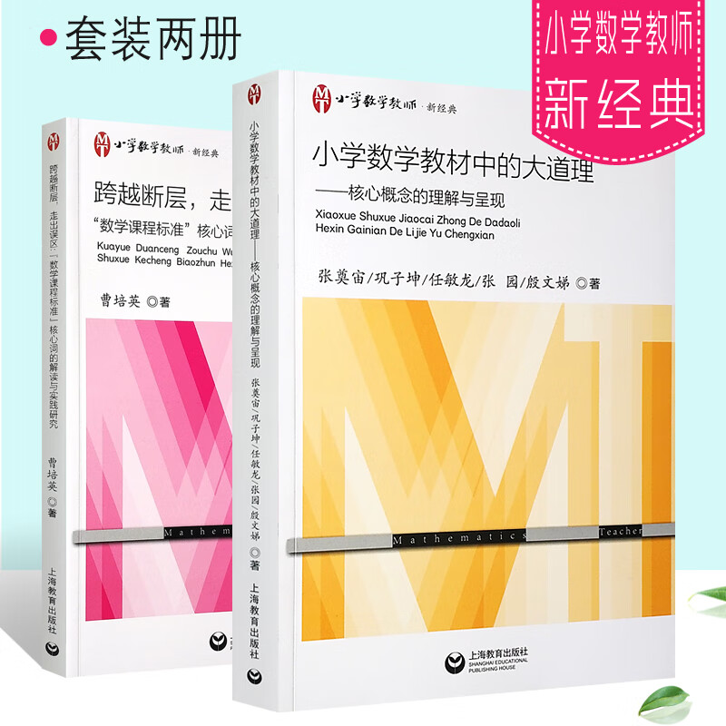 小学数学教材中的大道理 核心概念的理解与呈现2册套装 跨越断层走出误区 上海教育出版社 数学课程标准