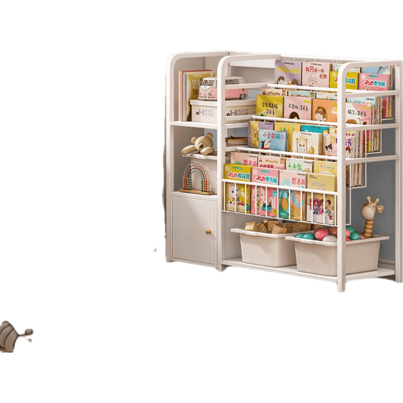 鑫恩理  书架绘本架置物架落地宝宝玩具收纳架一体家用简易阅读区 定制尺寸(请勿单拍)