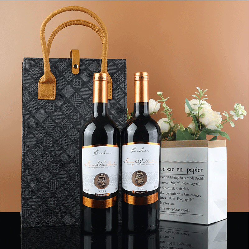 欧拉勒法国红酒 骑士古堡 原酒进口干红葡萄酒珍藏14度送礼红酒 花纹