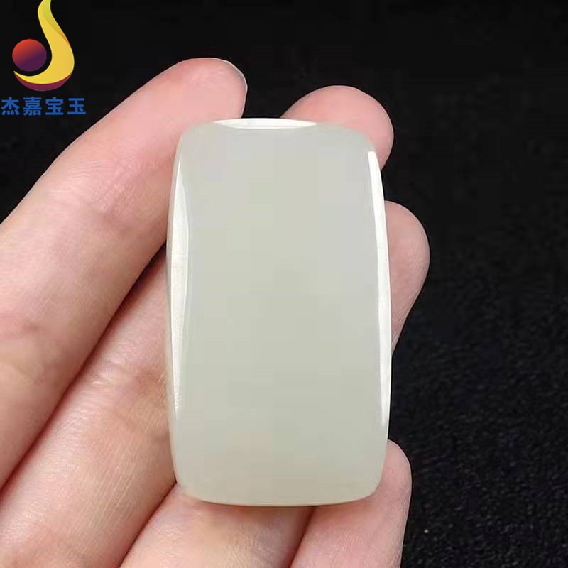 杰嘉宝玉 原创和田玉石平安无事玉牌吊坠挂件男女款礼物项链玉坠玉佩带证