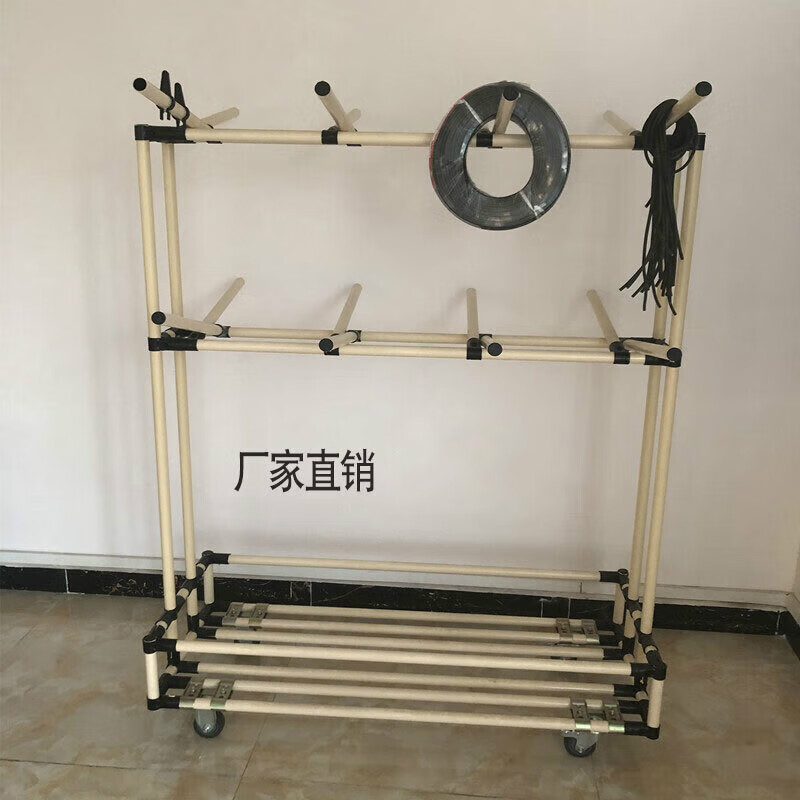 线束货架电线缆线束挂线货架 复合管车间物料架线棒汽车 长900宽500高