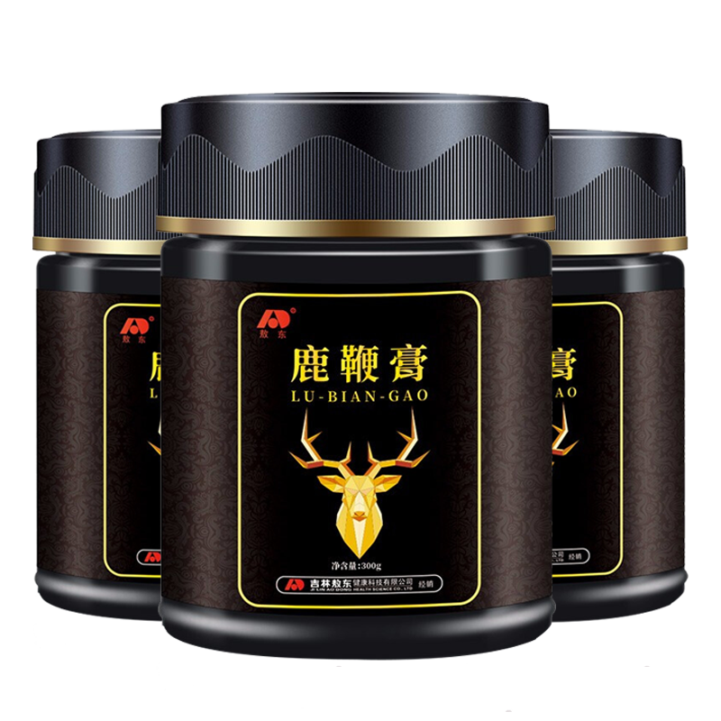 吉林敖东 鹿鞭膏300g/瓶 东北特产男士用滋补 三瓶装【共900g周期装】