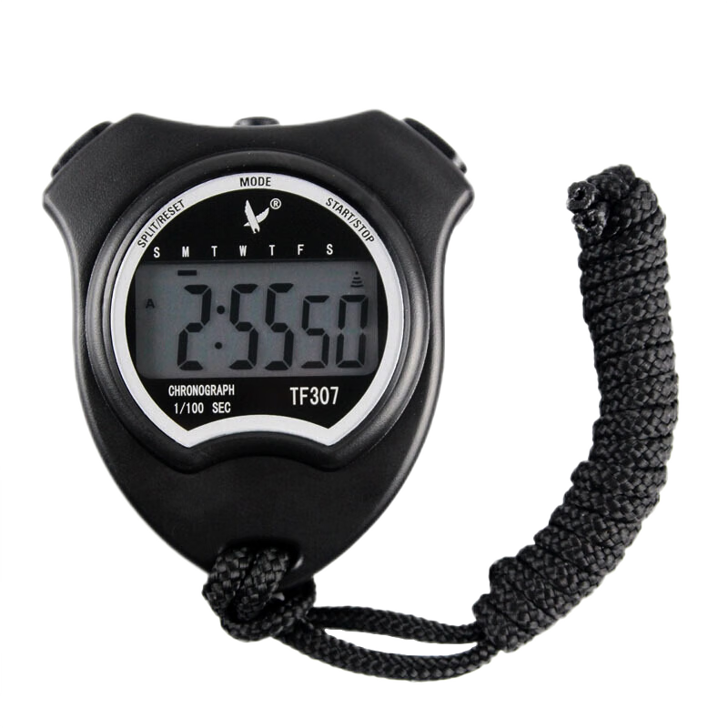 天福 多功能电子秒表计时器单排田径比赛运动跑步计时表大字屏幕TF307