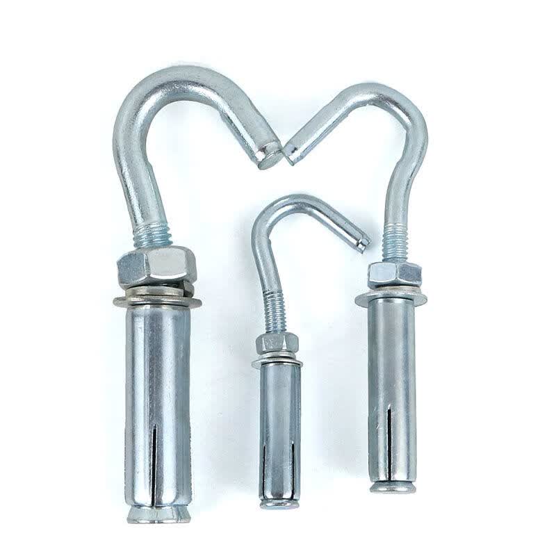 膨胀螺丝挂钩带钩膨胀螺丝膨胀挂钩吊扇沙袋固定挂钩m6m8m10m12 m810