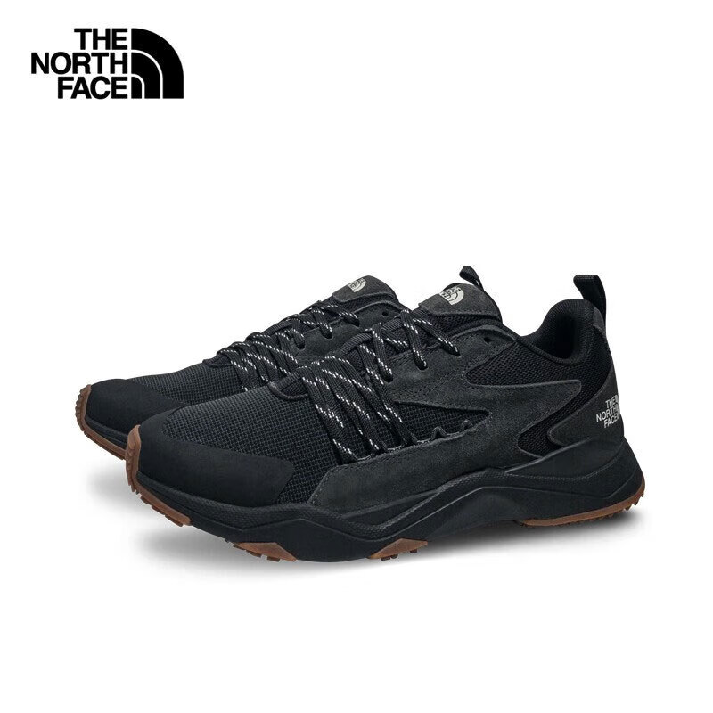 The North Face北面徒步鞋男户外轻便抓地休闲鞋 5LVN  黑色 42