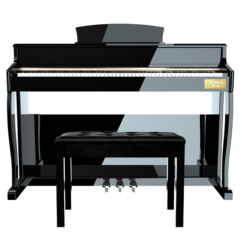 莫森（MOSEN）MS-188P电钢琴 88键全重锤键盘电子数码钢琴 专业款烤漆黑+礼包