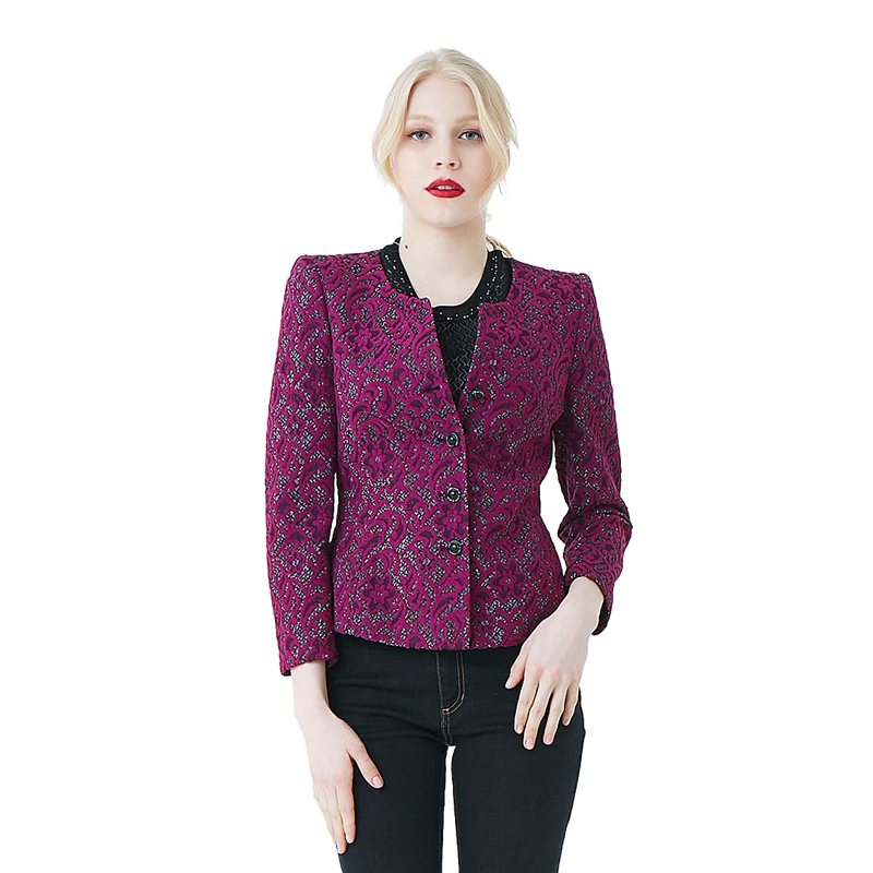 meiermei玫而美品牌女装专柜时尚修身显瘦小西服春秋短外套上衣 h52