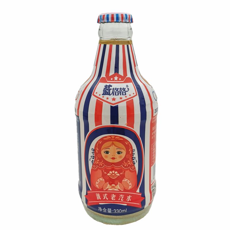 蓝格格 俄式老汽水/泰式小菠萝 330*6/12瓶 怀旧老式碳酸饮料 菠萝味6