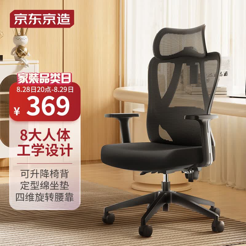 京东京造Z5 Soft 人体工学椅 电脑椅 电竞椅 办公椅子久坐 四维旋转腰靠 属于什么档次？