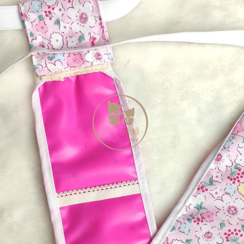 卫生带月经带老式胶皮仿老款怀旧丁字裤月事裤t型防漏 粉红色 65长7.