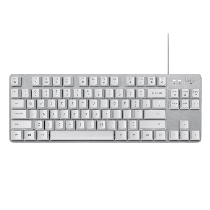 logitech 罗技 K835 84键 有线机械键盘 黑色 ttc红轴 无光