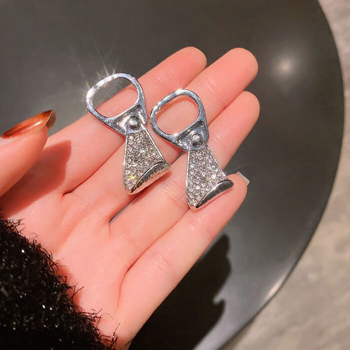 易拉罐拉环耳环2021年新款潮小众设计感高级感耳饰女气质网红耳钉88