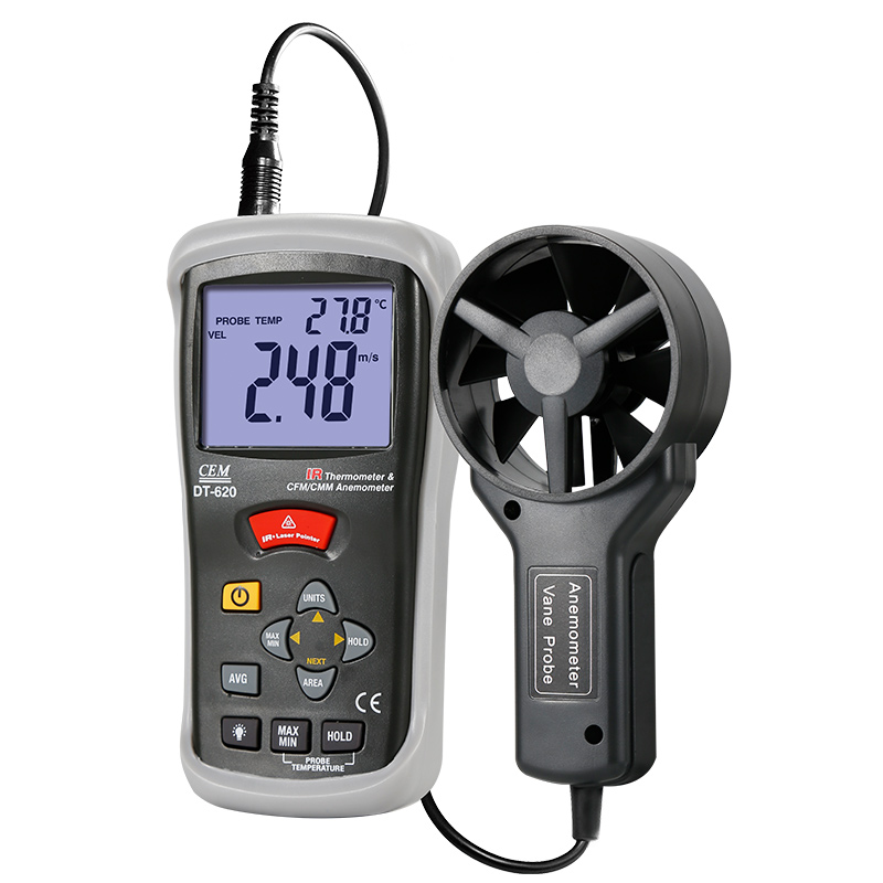 华盛昌()dt-620风速计 专业高精度 风速,风量,风温测量仪 多种风速单