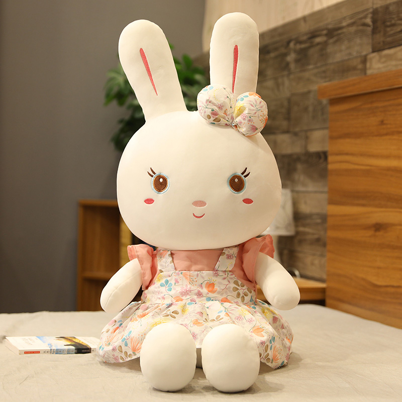 大白兔抱枕 毛绒玩具兔子可爱床上女孩宝宝大号小白兔
