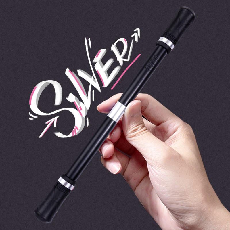 转笔者黑色武士转转笔炫酷专用笔初学者新手专业转笔耐脏抗摔磨砂防滑