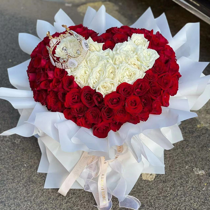 鲜花情人节同城配送99朵玫瑰花束女朋友老婆生日表白礼物花店鲜花 99