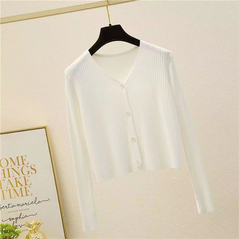 网禾中年女人小外套夏天开衫针织衫外搭冰丝曲珠面料夏季配吊带女小