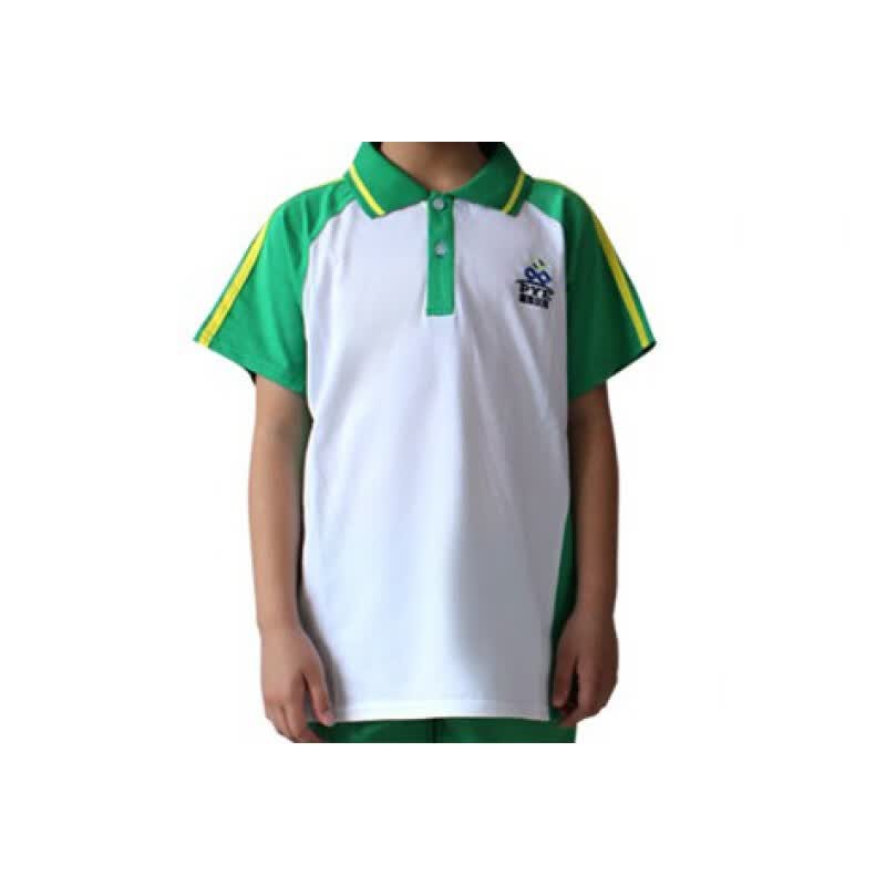 以舟番禺区新款小学生校服广州市绿色小学新校服番禺教育新款短袖短裤