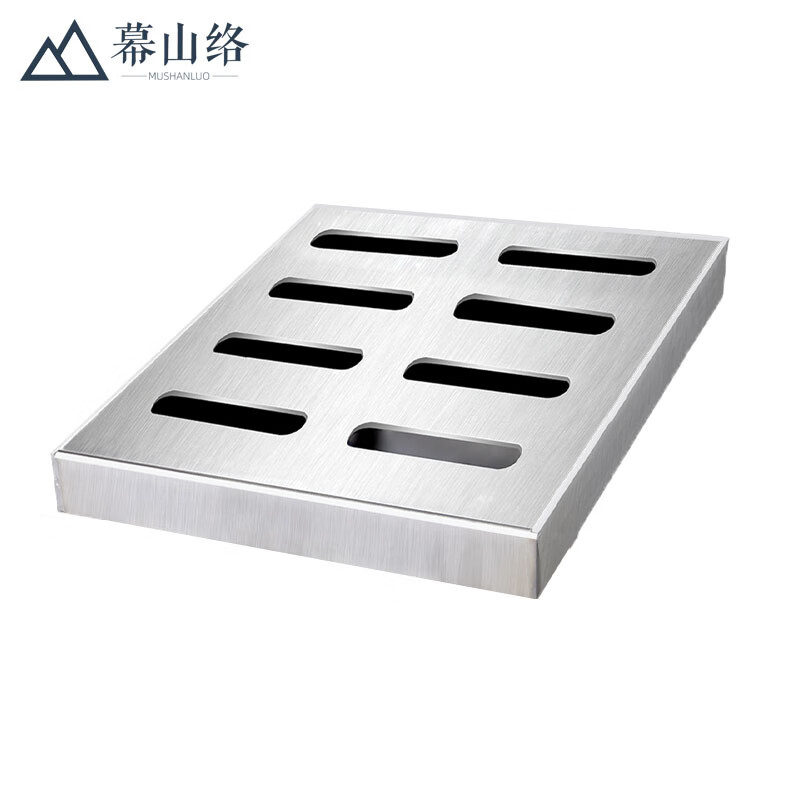 幕山络 304不锈钢井盖方形隐形雨水篦子200*200*30mm沙井阴窨井窨定做