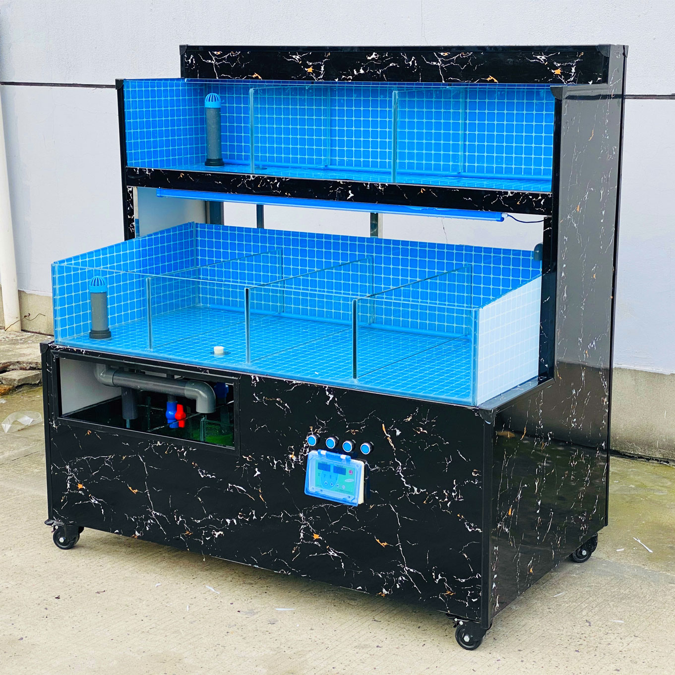 贝拉缘海鲜缸商用海鲜池制冷机一体大闸蟹饭店移动海鲜鱼缸冰鲜台贝类