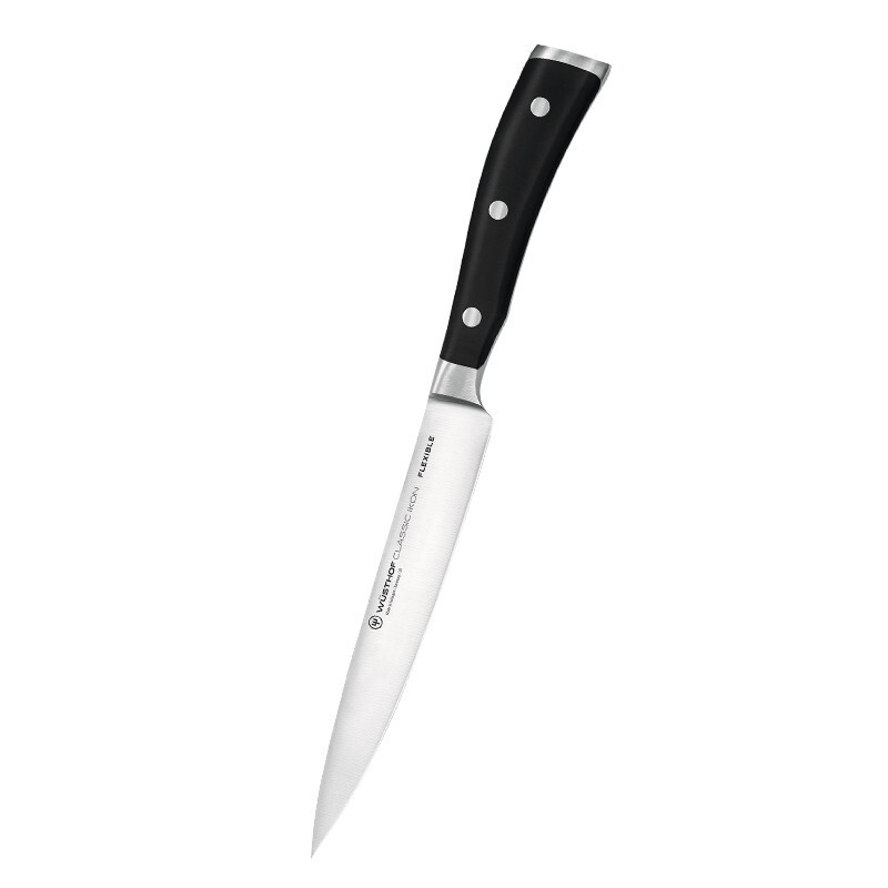 三叉（Wüsthof）不锈钢切肉刀割肉刀Classic Ikon系列西式切肉刀多功能削皮刀 16CM 1040333716