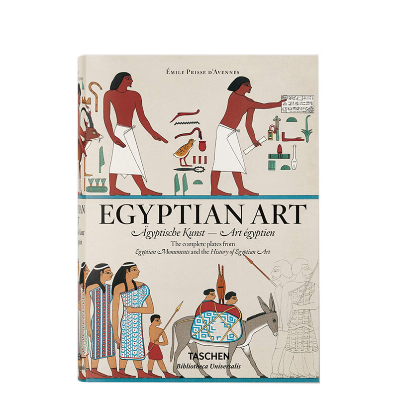 Prisse d’Avennes: Egyptian Art[图书馆系列]古埃及艺术书籍画集画册进口原版图书[TASCHEN]