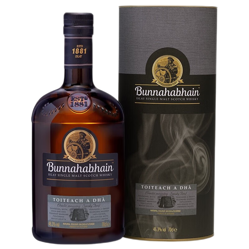 Bunnahabhain 布纳哈本苏格兰 单一麦芽苏格兰威士忌  洋酒 布纳哈本泥煤续曲 700ml