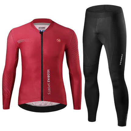 苏芙吉春秋季骑行服男上衣长袖长裤装备套装山地公路车自行车服装透气