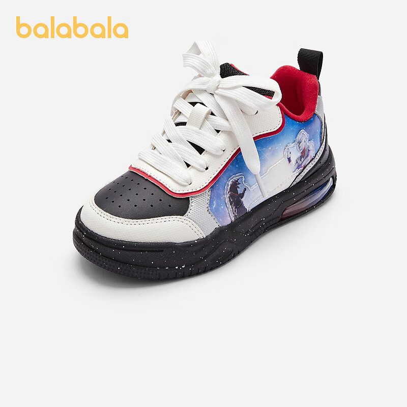 巴拉巴拉童鞋男童运动板鞋2024秋冬新款鞋子 黑花色调00390 27码