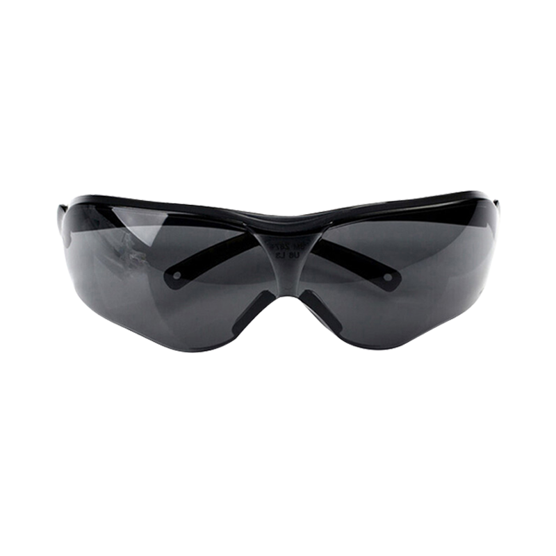 3M 护目眼镜骑行防风防粉尘防雾防冲击 10435 防护眼镜 运动流线形设计 灰色镜片 1副