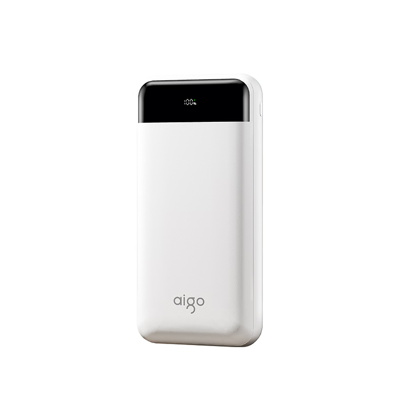 aigo愛國者22.5W充電寶20000毫安大容量Type-C雙向快充移動電源定制彩印適用安卓小米蘋果E20000PD白色