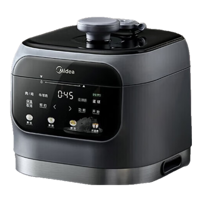 美的（Midea）电压力锅多功能复古智能高压锅小型1-2-3-4人压力电饭煲家用智能预约触屏开盖煮压力锅YL25E331 MY-C3146一锅双胆【店铺爆款】 3L