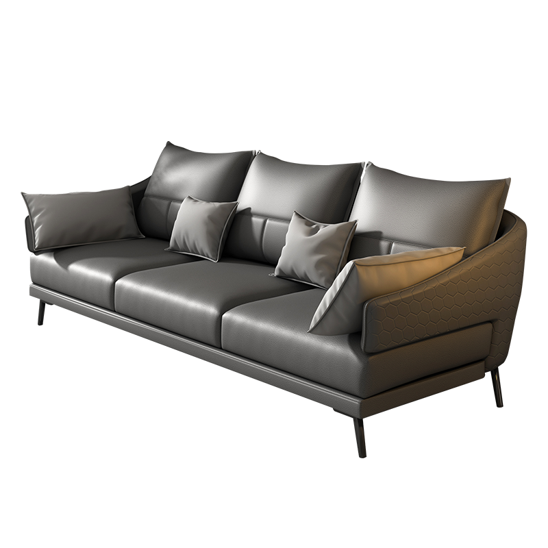 特伦顿 极简沙发科技布现代简约大户型客厅家具轻奢风格组合 单人位1.07米(颜色可选)