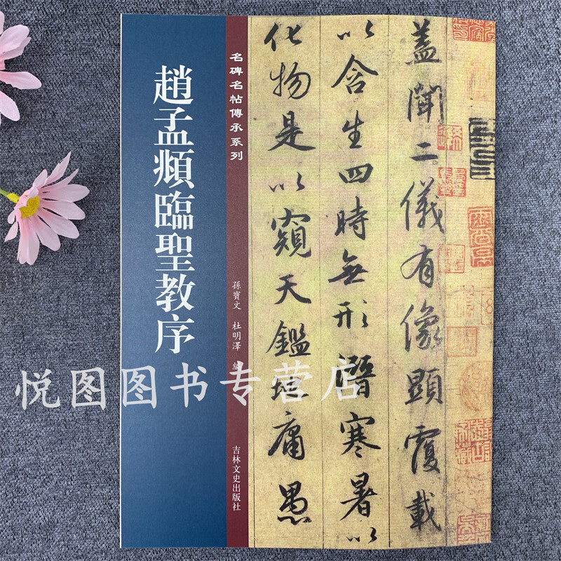 【正版现货】赵孟頫临圣教序 名碑名帖傳承系列 孙宝文编怀仁集王羲之圣教序原碑全文高清彩印附繁体旁注行书字帖
