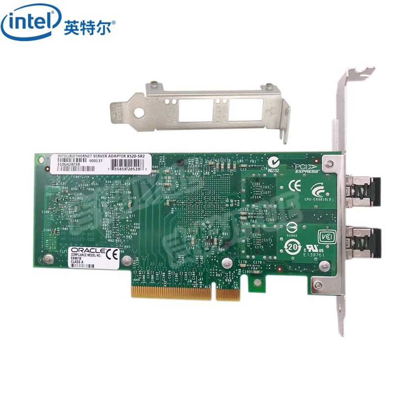 英特尔（Intel） E10G42BFSR万兆网卡X520-SR2双口光纤网卡82599ES原厂 E10G42BFSR