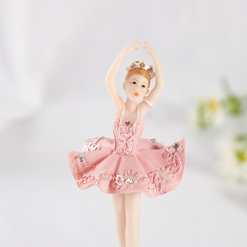 芭蕾舞女孩音乐盒 芭蕾舞女孩水晶音乐盒旋转八音盒送女朋友闺蜜情人