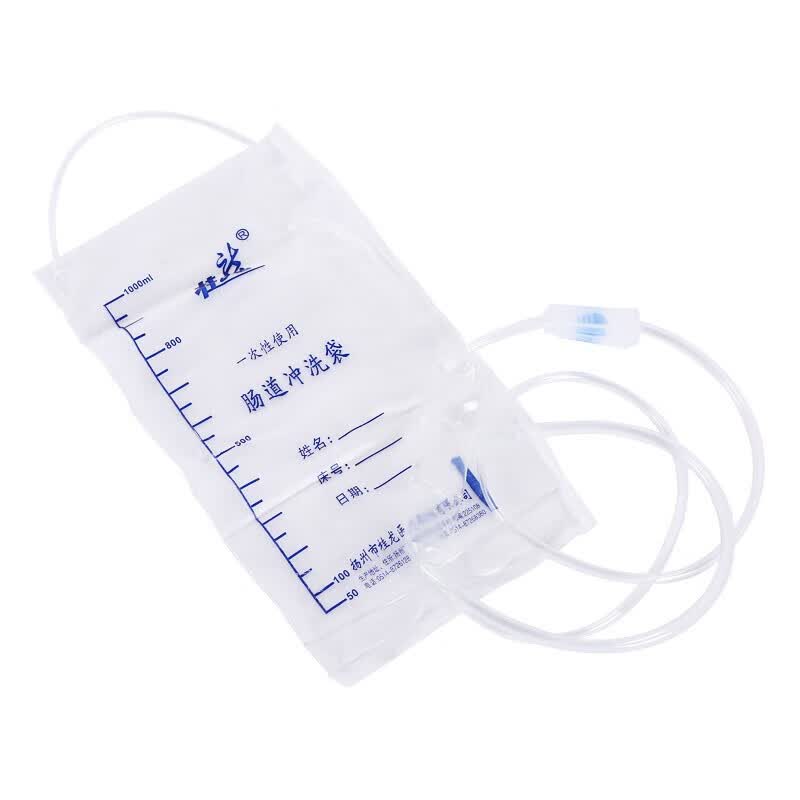 桂龙 一次性使用肠道冲洗袋1000ml医用家用咖啡灌肠袋清洗水疗无菌