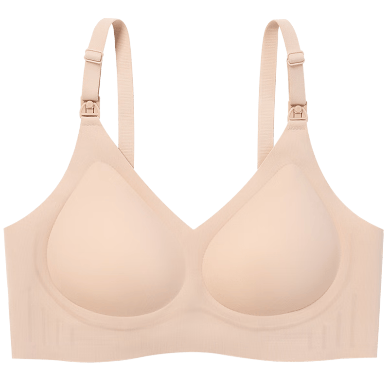 美德樂（Medela）云朵無痕哺乳文胸孕期記憶回彈孕婦喂奶內(nèi)衣排濕透氣柔滑無感胸罩 云朵哺乳文胸 肉粉云朵 XL碼(42/95 E-H杯)