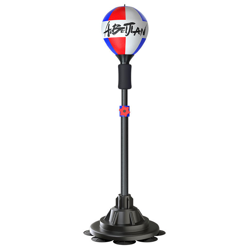 愛倍健（AIBEIJIAN）拳擊訓(xùn)練器速度球家用成人兒童立式沙袋擊打回彈躲閃球解壓反應(yīng)靶 【超纖炫彩】吸盤款/防爆球體