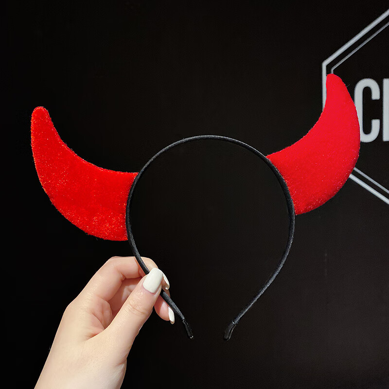 美芙仁牛年牛角发箍头饰发夹新年发饰牛气冲天头箍女牛头发卡发饰品