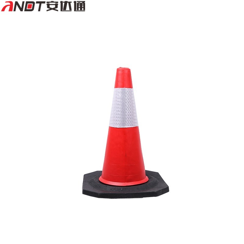 安达通 eva方锥 道路施工反光路锥橡塑胶路障锥形帽雪糕桶路桩停车桩