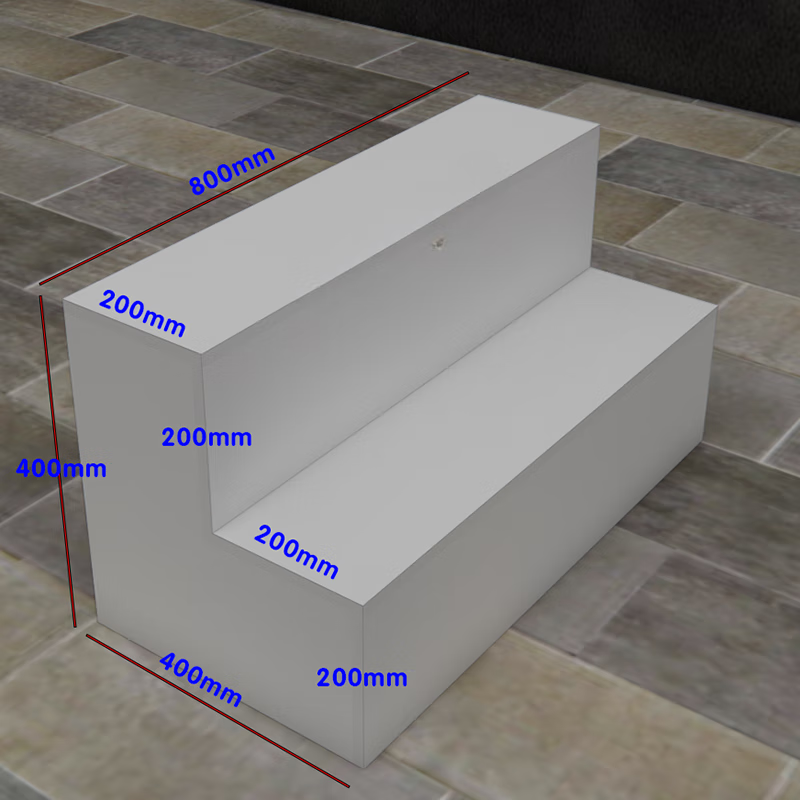 萌依儿 (mengyier)展会梯形货架 阶梯式货架堆头超市中岛梯形展示台鞋